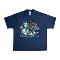 Navy christmas vibes Urban Heavy Tee - FaDigitalArtStudio