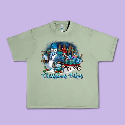 Christmas Vibes Urban Heavy Tee Designed By Fadigitalartstudio