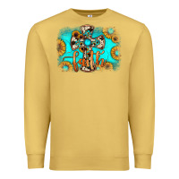 Antique Gold faith cross Premium Sweatshirt - JahusDesignShop