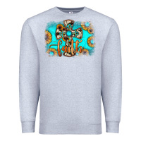Heather Grey faith cross Premium Sweatshirt - JahusDesignShop