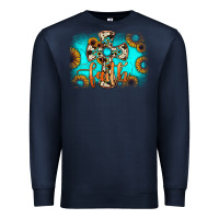 Navy faith cross Premium Sweatshirt - JahusDesignShop