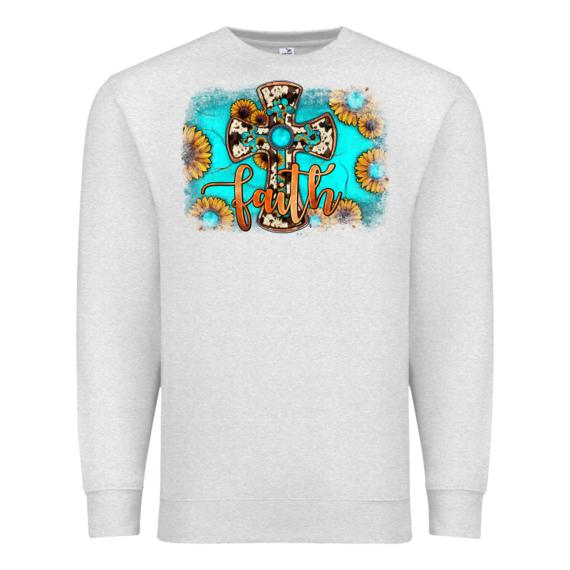 Faith Cross Premium Sweatshirt by JahusDesignShop | Teevron