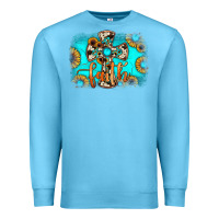 Ocean Blue faith cross Premium Sweatshirt - JahusDesignShop