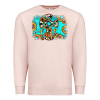 Pale Pink faith cross Premium Sweatshirt - JahusDesignShop