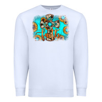 White faith cross Premium Sweatshirt - JahusDesignShop