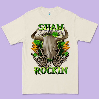 Sham Rockin St. Patrick's Day Premium Tee Designed By Cowgirlartshop
