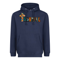 Navy thankful Heavyweight Hoodie - JahusDesignShop