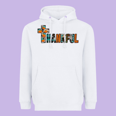 Thankful Heavyweight Hoodie Designed By Jahusdesignshop