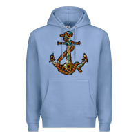 Colony Blue western anchor Premium Hoodie - RacoonDesign
