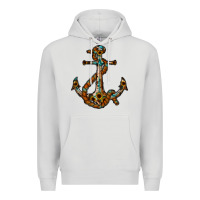 Dove Grey western anchor Premium Hoodie - RacoonDesign