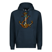 Navy western anchor Premium Hoodie - RacoonDesign