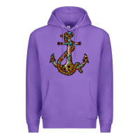 Purple western anchor Premium Hoodie - RacoonDesign