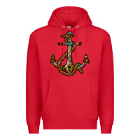Red western anchor Premium Hoodie - RacoonDesign