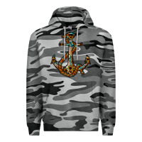 Slate Camo western anchor Premium Hoodie - RacoonDesign