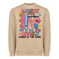 Mushroom money can't buy happiness but it can buy books whi Heavyweight Sweatshirt - JahusDesignShop