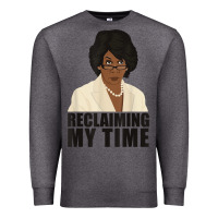 Charcoal Heather maxine reclaiming my time funny political quote t shirt Premium Sweatshirt - baoMotion