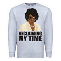 Heather Grey maxine reclaiming my time funny political quote t shirt Premium Sweatshirt - baoMotion