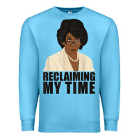Ocean Blue maxine reclaiming my time funny political quote t shirt Premium Sweatshirt - baoMotion