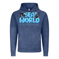 Vintage Denim Sea World Family Adventure 2025 Vintage Hoodie - CowhideDigitalArt