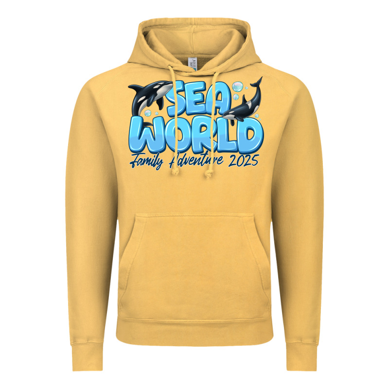 Sea World Family Adventure 2025 Vintage Hoodie by CowhideDigitalArt | Teevron