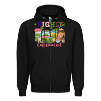 Black highly caffeinated Zipper Hoodie - JahusDesignShop