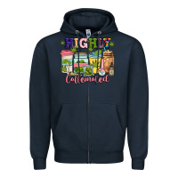 Navy highly caffeinated Zipper Hoodie - JahusDesignShop
