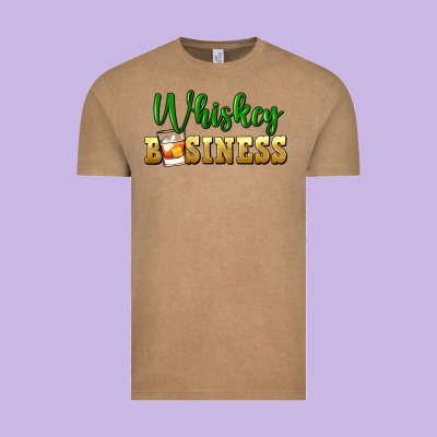Whiskey Business St. Patricks Day Vintage Tee Designed By Fadigitalartstudio