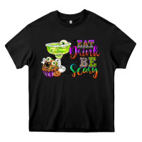Black eat drink and be scary Heavy Core Tee - CowGirlArtShop