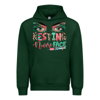 Forest Green resting nurse face Urban Hoodie - RanaPortraitStore
