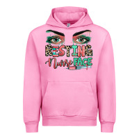 Fuchsia Pink resting nurse face Urban Hoodie - RanaPortraitStore