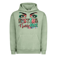 Pigment Oil Green resting nurse face Urban Hoodie - RanaPortraitStore