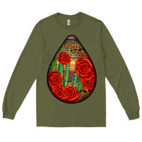 Army Green mexican teardrop Long Sleeve Tee - BundleAndBundleShop