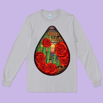 Mexican Teardrop Long Sleeve Tee Designed By Bundleandbundleshop