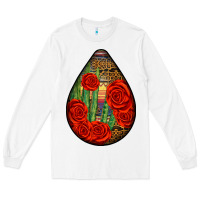 White mexican teardrop Long Sleeve Tee - BundleAndBundleShop