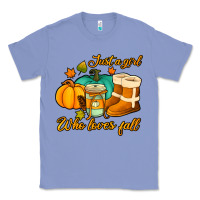 Colony Blue just a girl who loves fall Classic Tee - Jasminsmagicworld