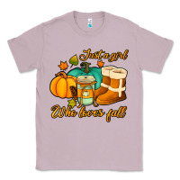 Lilac just a girl who loves fall Classic Tee - Jasminsmagicworld