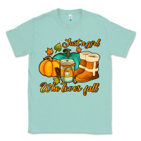 Seafoam just a girl who loves fall Classic Tee - Jasminsmagicworld