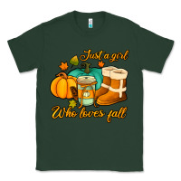 Sports Green just a girl who loves fall Classic Tee - Jasminsmagicworld