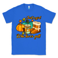 True Royal just a girl who loves fall Classic Tee - Jasminsmagicworld