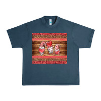 Midnight Navy valentines day gnomes leopard Urban Heavy Tee - Jasminsmagicworld