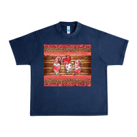 Navy valentines day gnomes leopard Urban Heavy Tee - Jasminsmagicworld