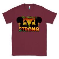 Burgundy My history is strong Classic Tee - HowdyJamesFarm