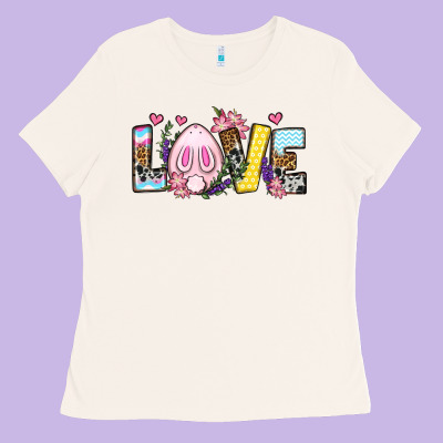 Easter Day Love Easter Ladies Tee Designed By Oliviacreatesart