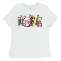 White Easter Day Love Easter Ladies Tee - OliviaCreatesArt