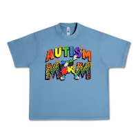 Pebble Blue Autism mom Urban Heavy Tee - FaDigitalArtStudio