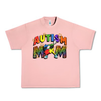 Salmon Autism mom Urban Heavy Tee - FaDigitalArtStudio