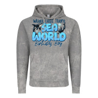 Cloud Rock Whale Hello There Sea World Birthday Boy Vintage Hoodie - CowhideDigitalArt