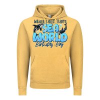 Vintage Mustard Whale Hello There Sea World Birthday Boy Vintage Hoodie - CowhideDigitalArt