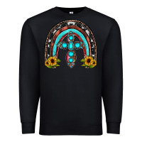 Black cross rainbow Premium Sweatshirt - JahusDesignShop