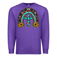 Purple cross rainbow Premium Sweatshirt - JahusDesignShop